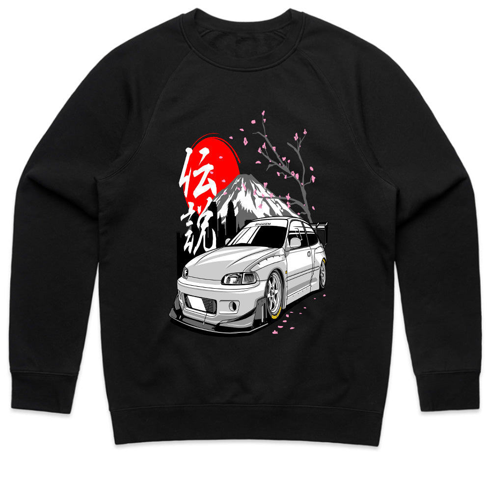 JDM Legend Civic Hatchback T-Shirt – Japanese Street Racing Style