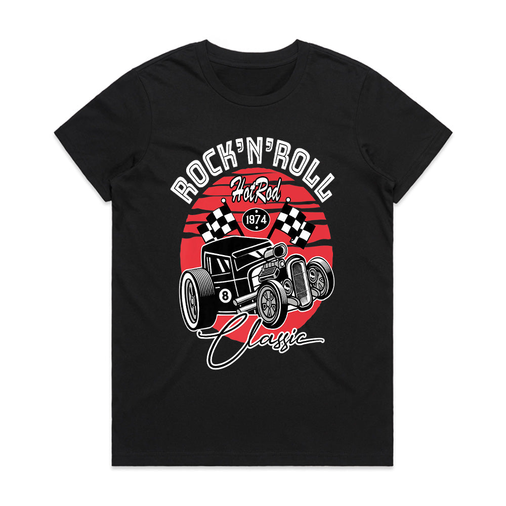 Rock 'n' Roll Classic 1974 Hot Rod T-Shirt – Vintage Racing & Rockabilly Tee