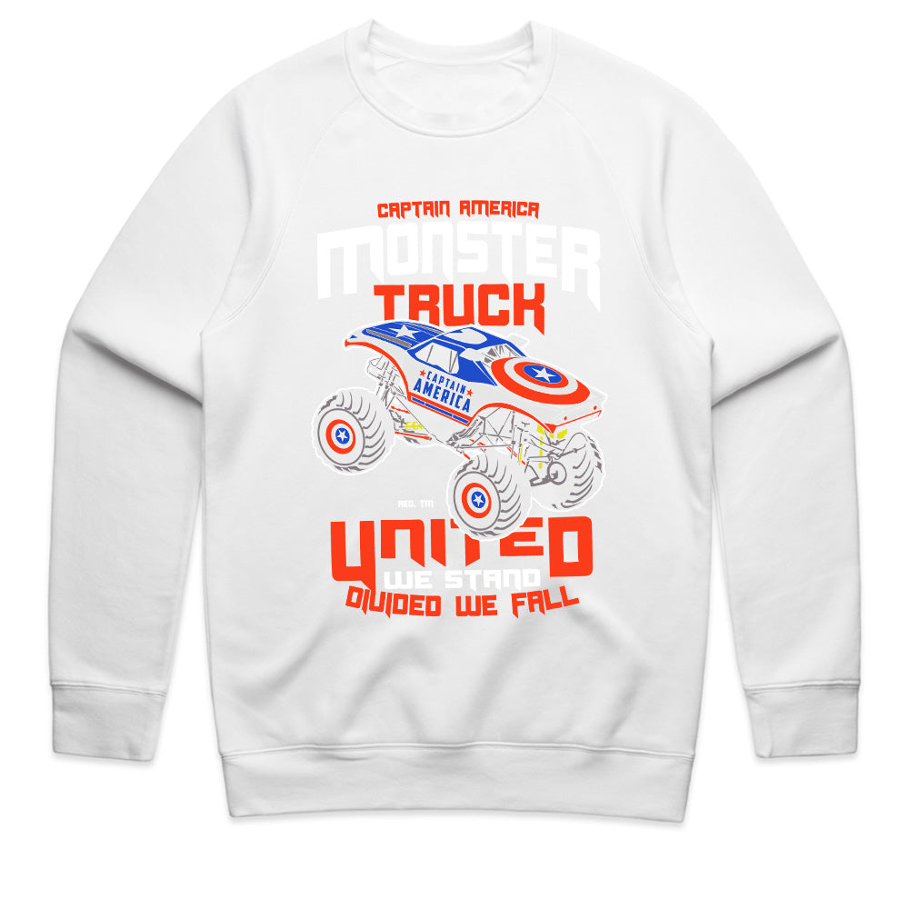 Captain America Monster Truck T-Shirt – United We Stand!