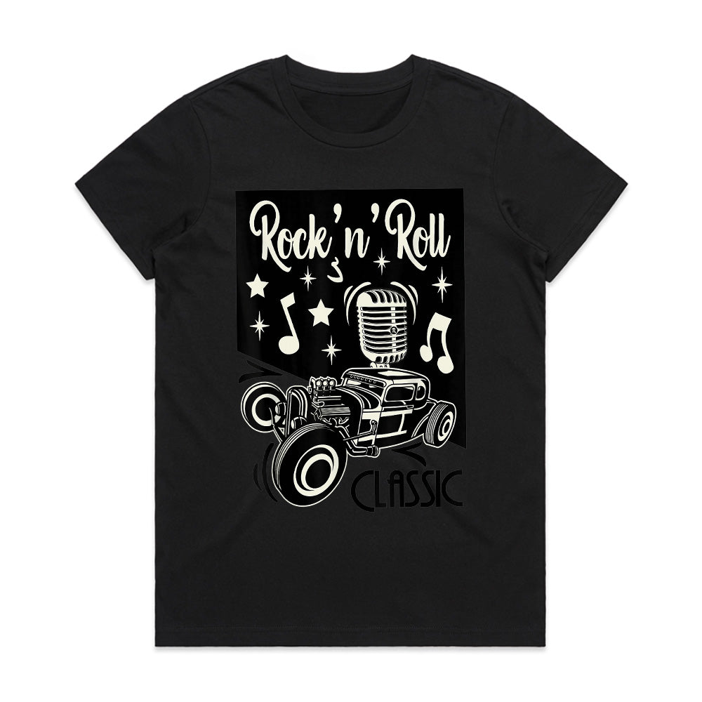 Rock 'n' Roll Classic Hot Rod T-Shirt – Vintage Music & Retro Car Tee