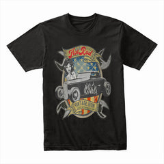 Hot Rod Vintage Iron T-Shirt – Classic California Custom Car & Pin-Up Retro Design