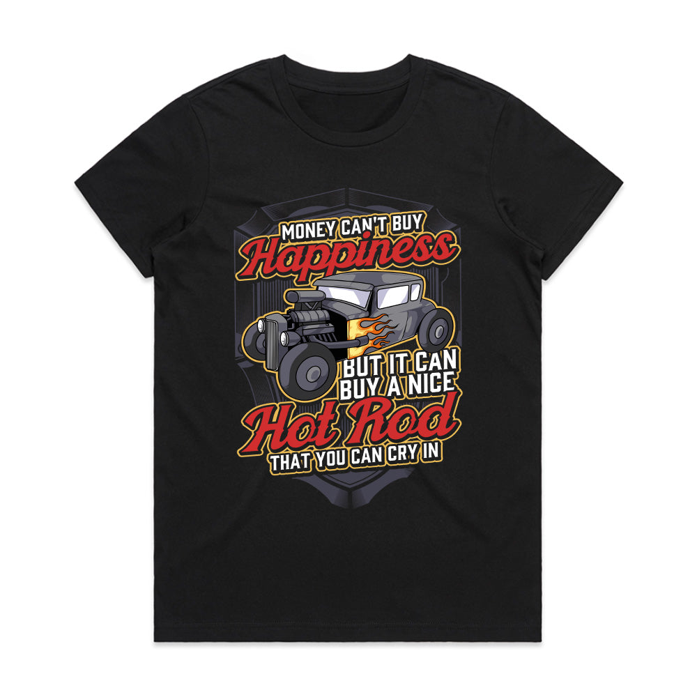 Hot Rod Happiness T-Shirt – Funny Classic Car Enthusiast Gift Tee
