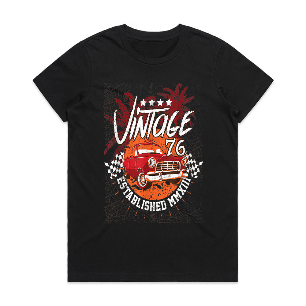 Vintage 76 Classic Car T-Shirt – Retro Hot Rod Racing Tee