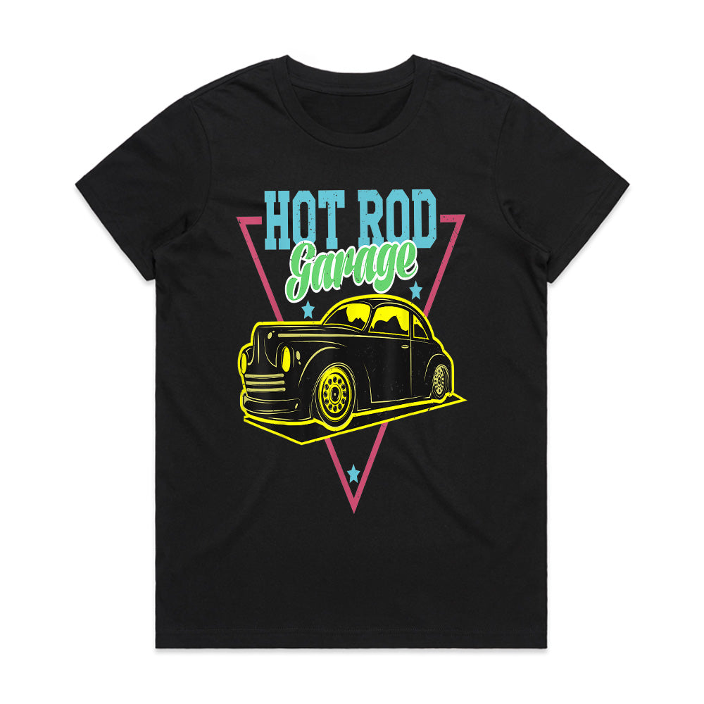 Hot Rod Garage Vintage Car Graphic T-Shirt – Retro Racing Streetwear
