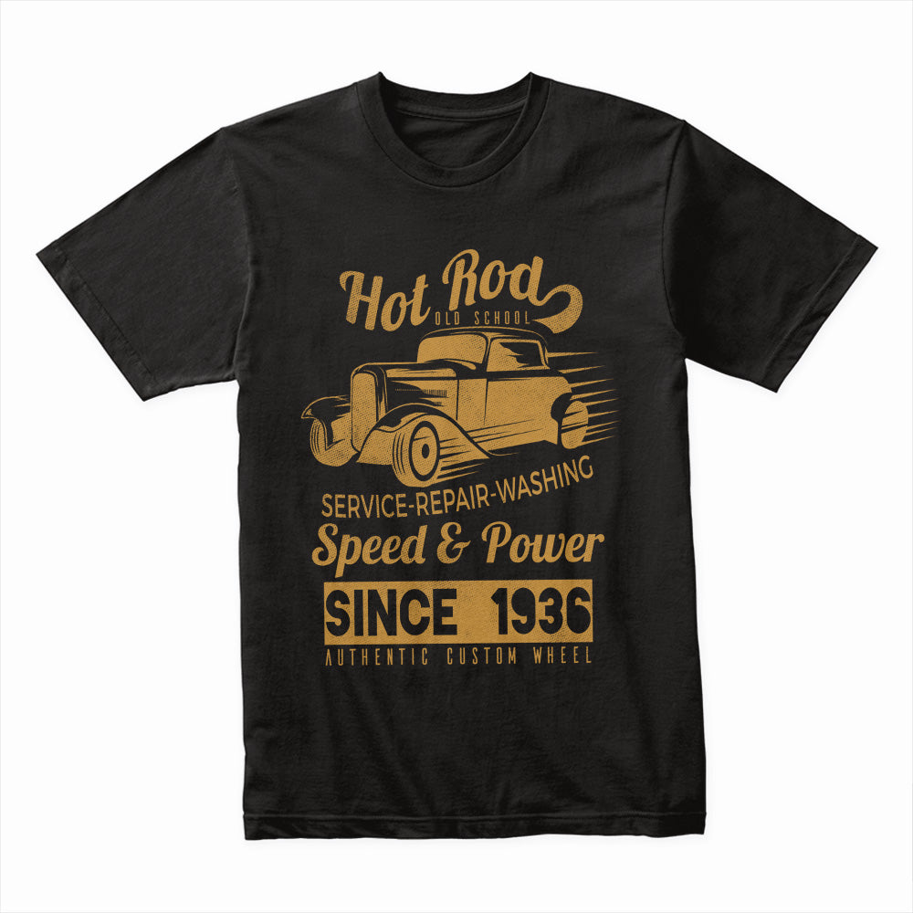 Hot Rod Old School T-Shirt – Vintage Speed & Power Classic Car Design