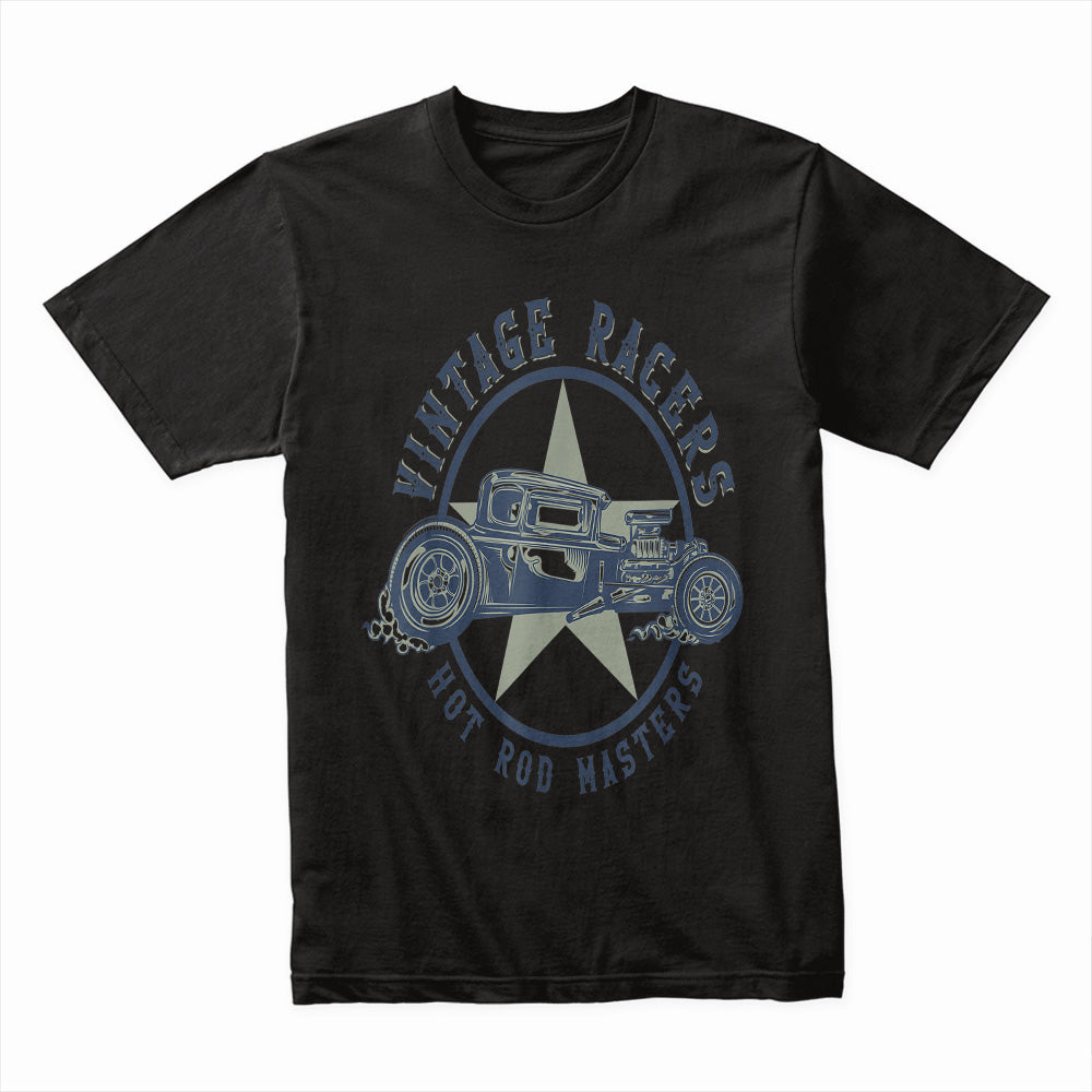 Vintage Racers Hot Rod Masters T-Shirt – Classic Old-School Drag Racing Design