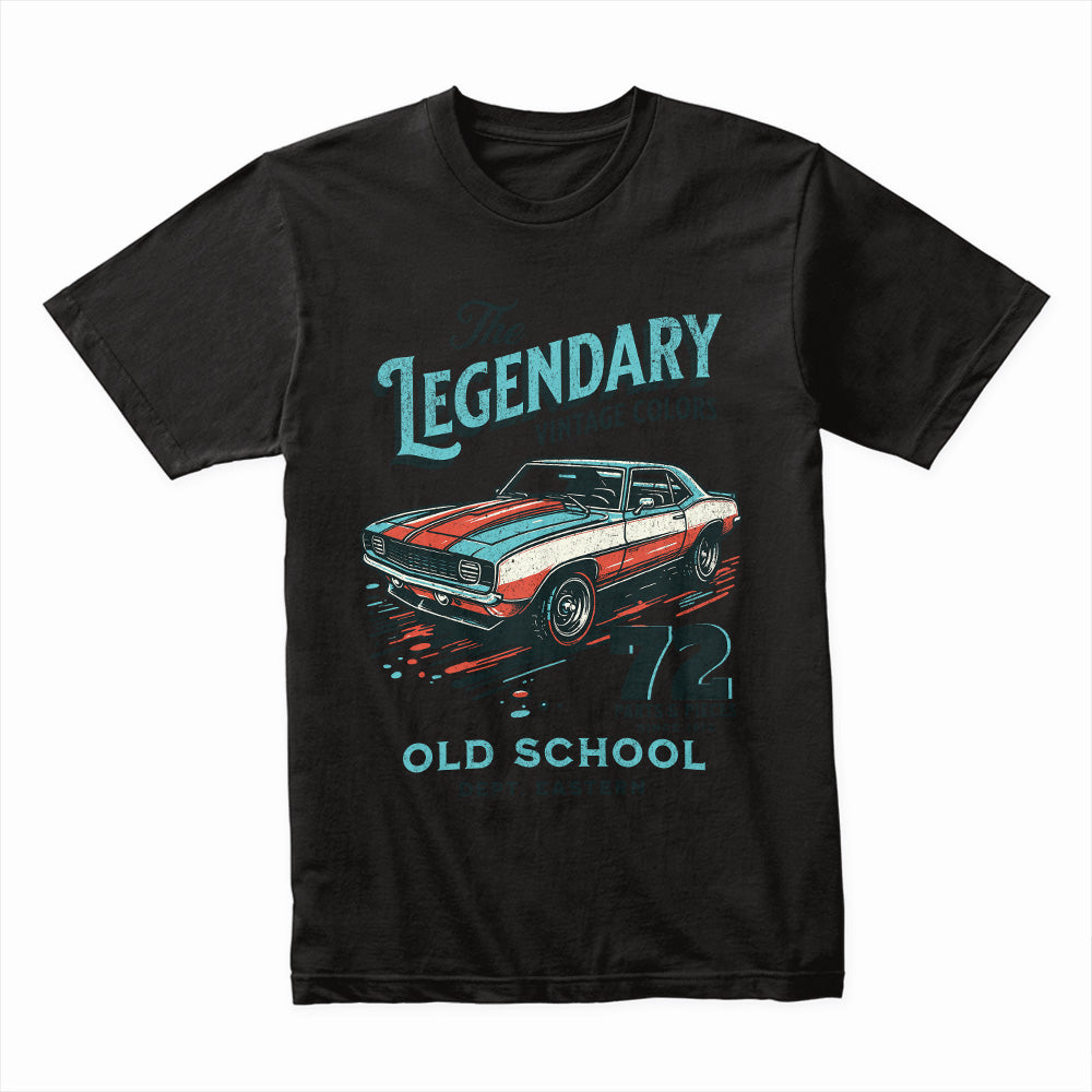 The Legendary Old School – Vintage Muscle Car Tee