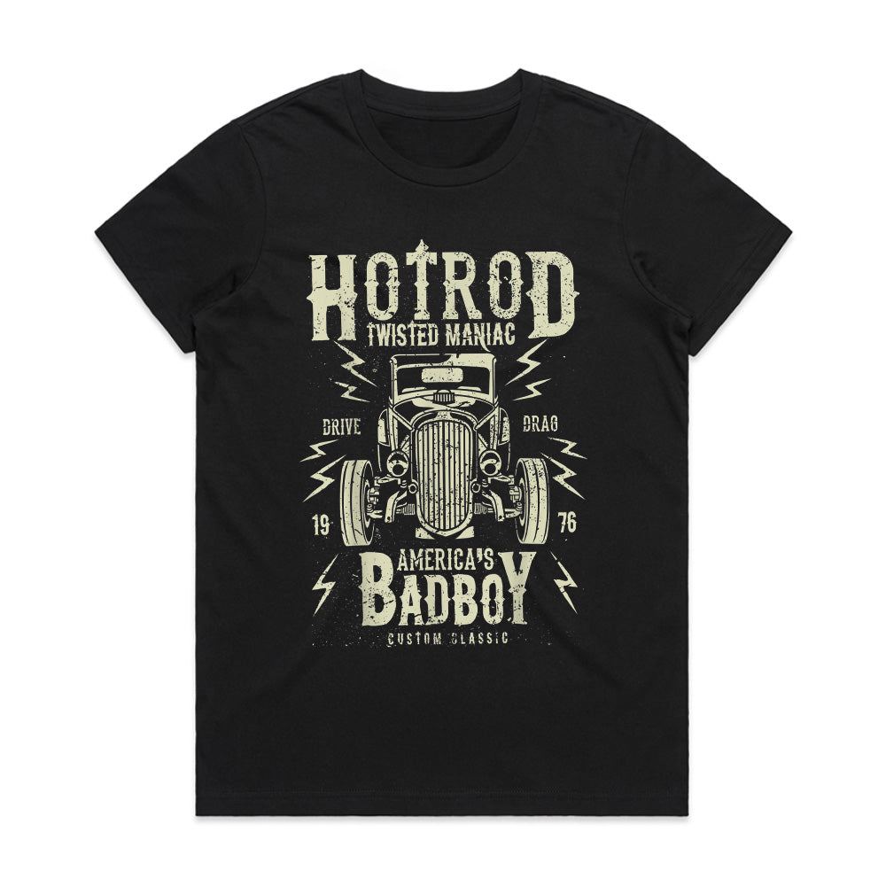 Hot Rod "America’s Bad Boy" T-Shirt – Vintage Drag Racing Classic Car Tee