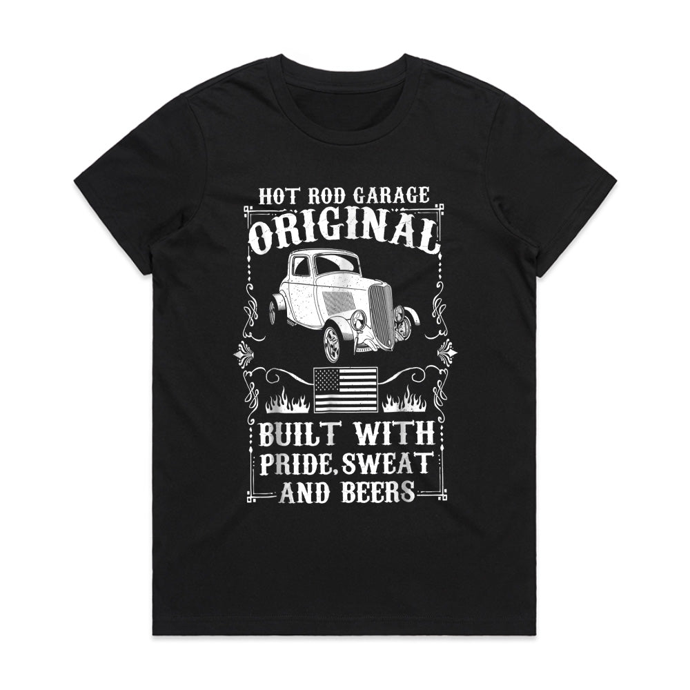 Hot Rod Garage Original T-Shirt – Classic Coupe Car Enthusiast Tee