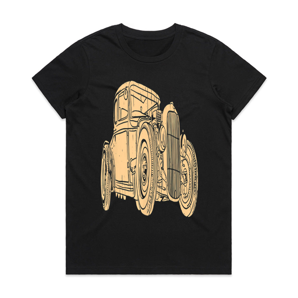 Vintage Hot Rod Coupe – Classic Retro Racing Tee