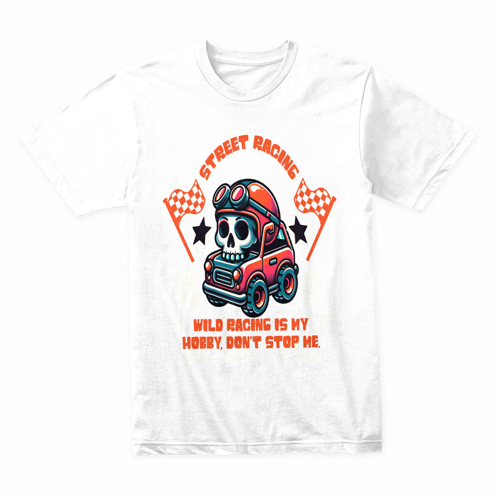 Wild Racing – Street Racer Skull Graphic T-Shirt
