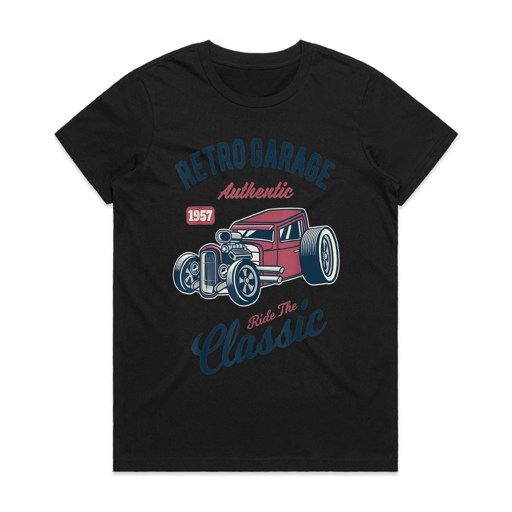 Retro Garage Classic Hot Rod T-Shirt – 1957 Authentic Ride