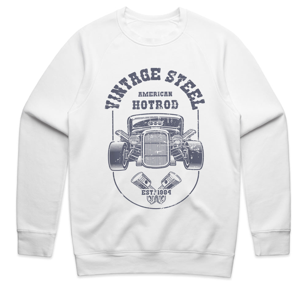 Vintage Steel American Hot Rod T-Shirt – Classic Retro Muscle Car Design
