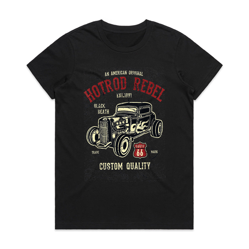 Hot Rod Rebel Route 66 T-Shirt – Vintage Custom Quality Classic