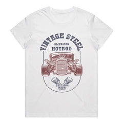 Vintage Steel American Hot Rod T-Shirt – Classic Custom Car Retro Design