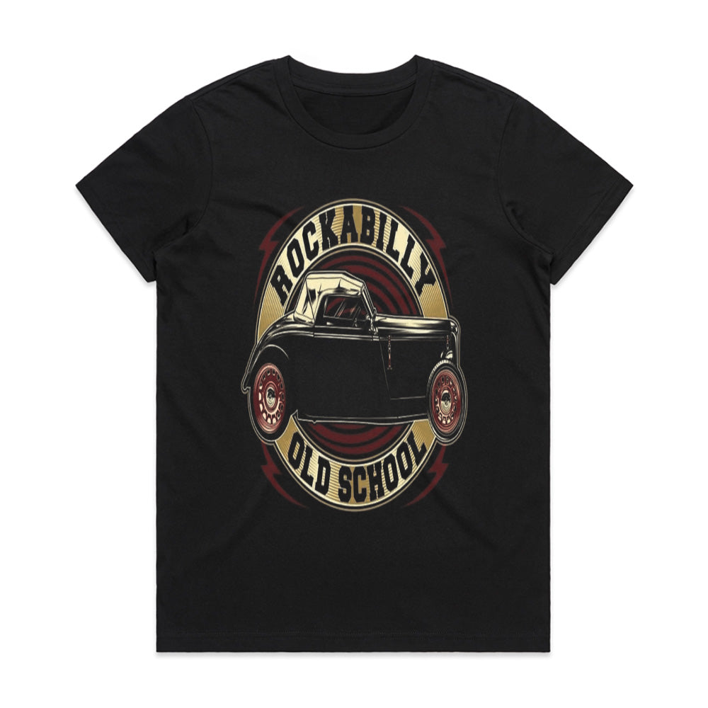 Rockabilly Old School Hot Rod T-Shirt – Vintage Classic Car Retro Style