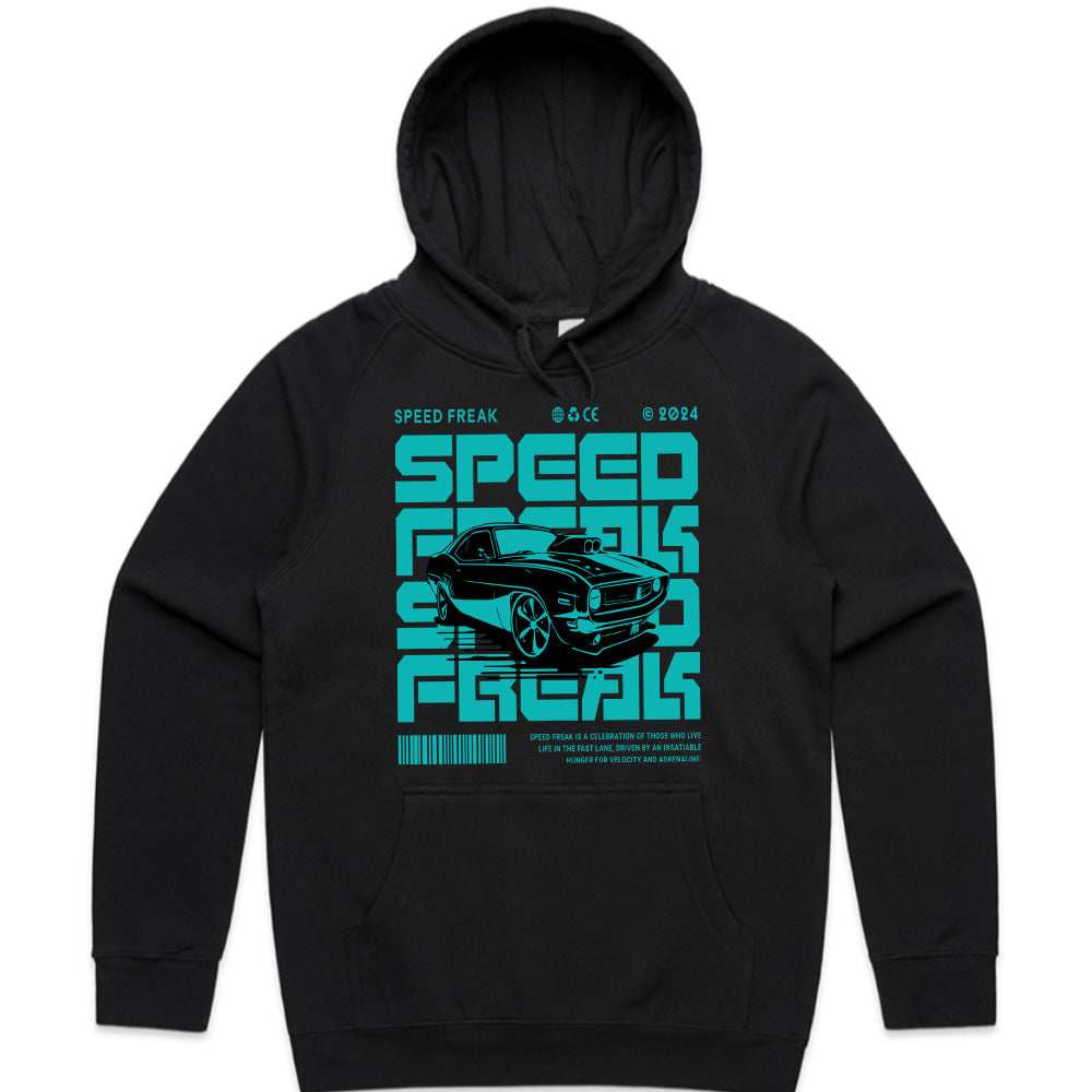 "Speed Freak" Muscle Car Streetwear T-Shirt – Neon Turbocharged Retro Racer Tee