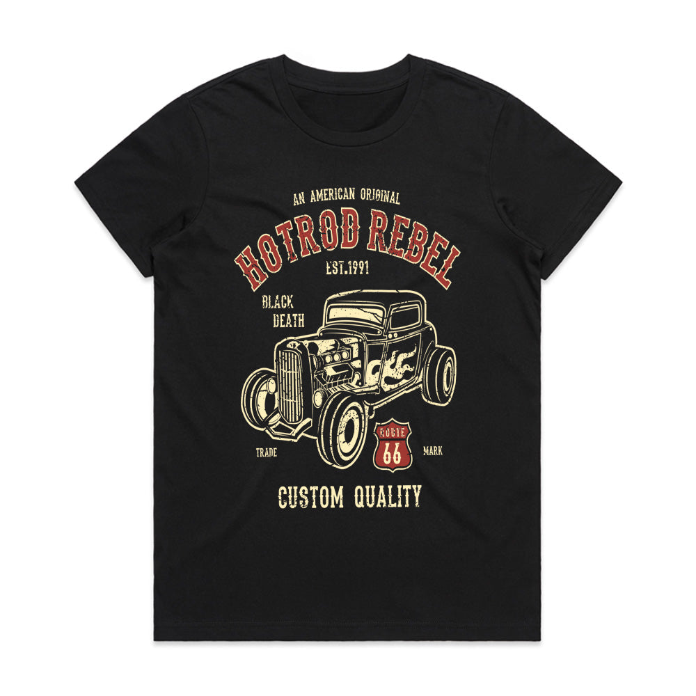 Hot Rod Rebel T-Shirt – Vintage Route 66 Classic Car Design