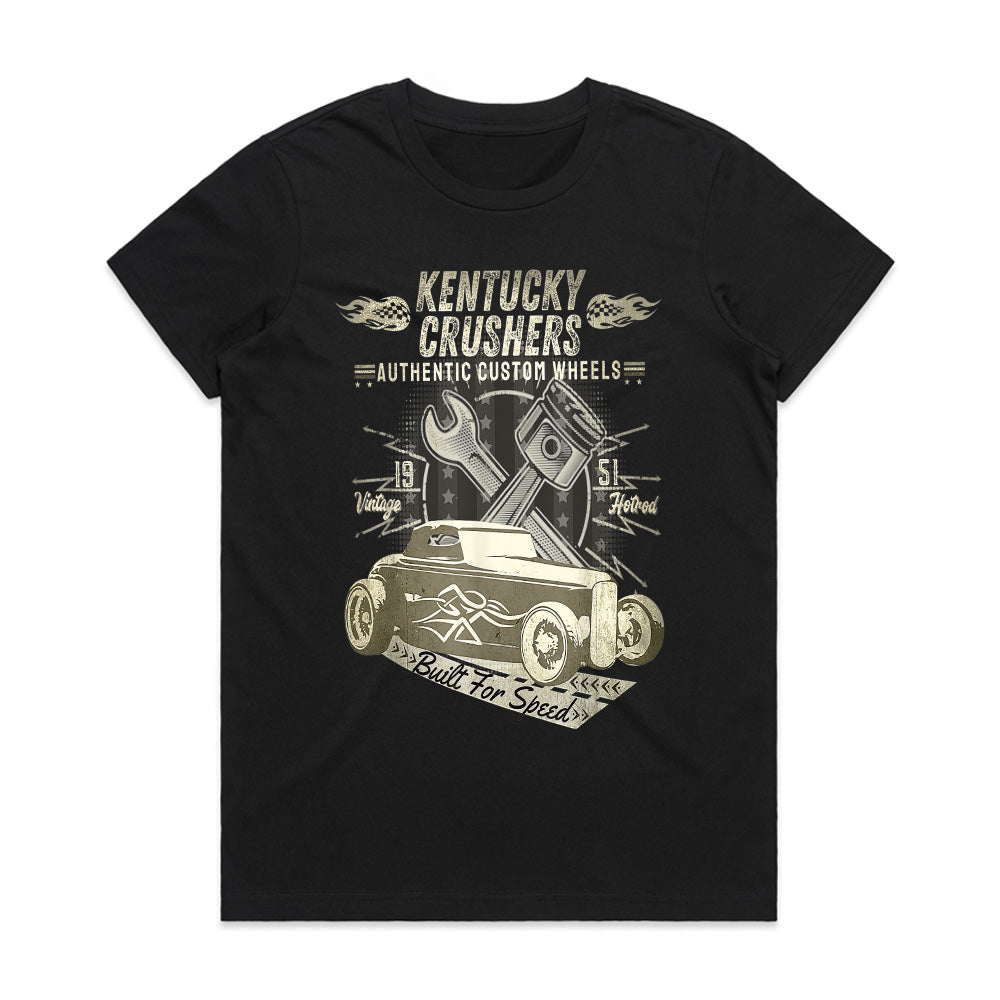 Kentucky Crushers Hot Rod Vintage T-Shirt – Built for Speed!