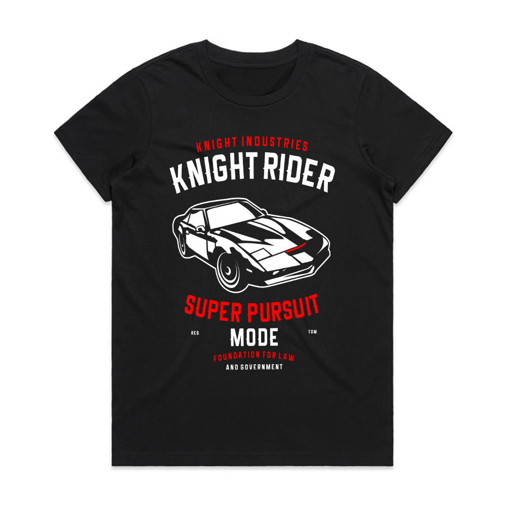 Knight Rider Super Pursuit Mode T-Shirt – Iconic 80s TV Classic!