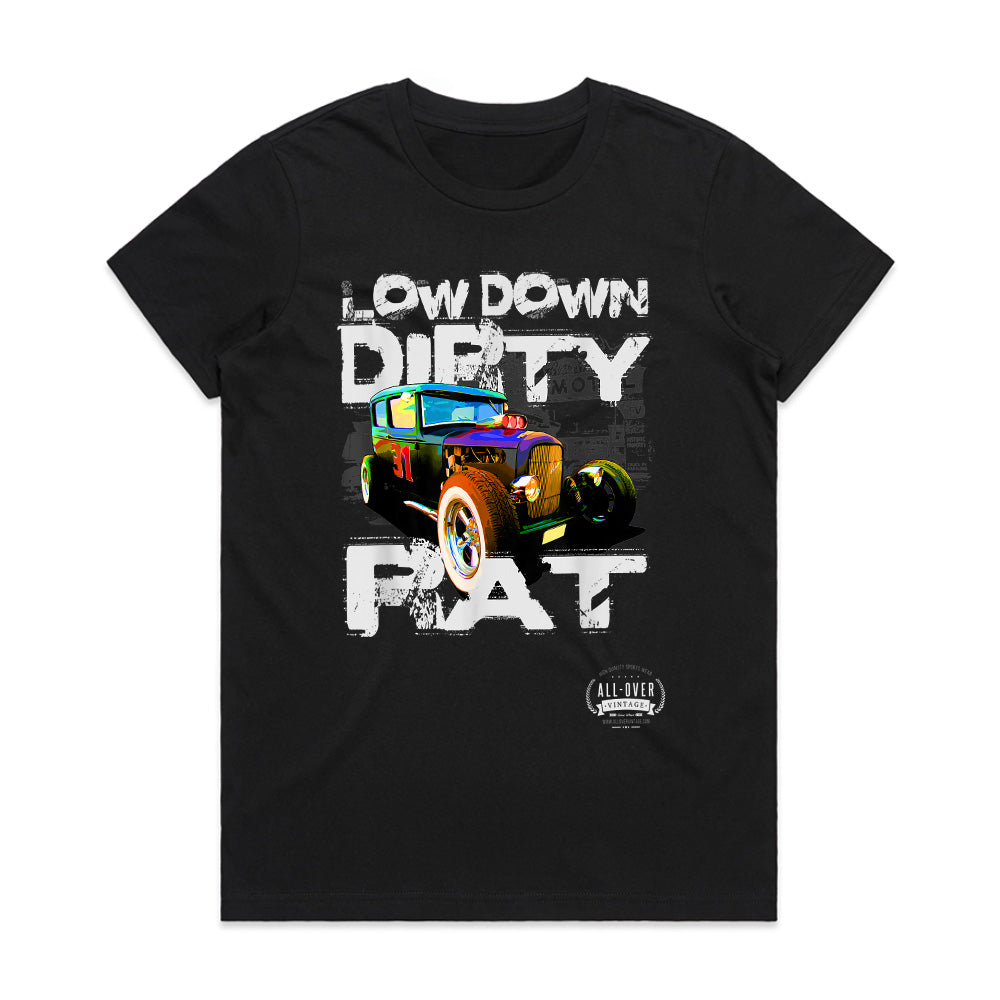 Low Down Dirty Rat – Vintage Hot Rod T-Shirt