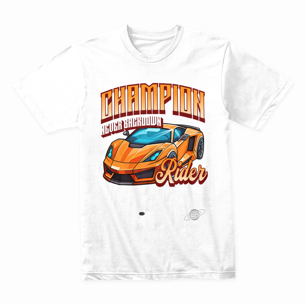 Champion Rider – Never Back Down Racing Streetwear T-Shirt