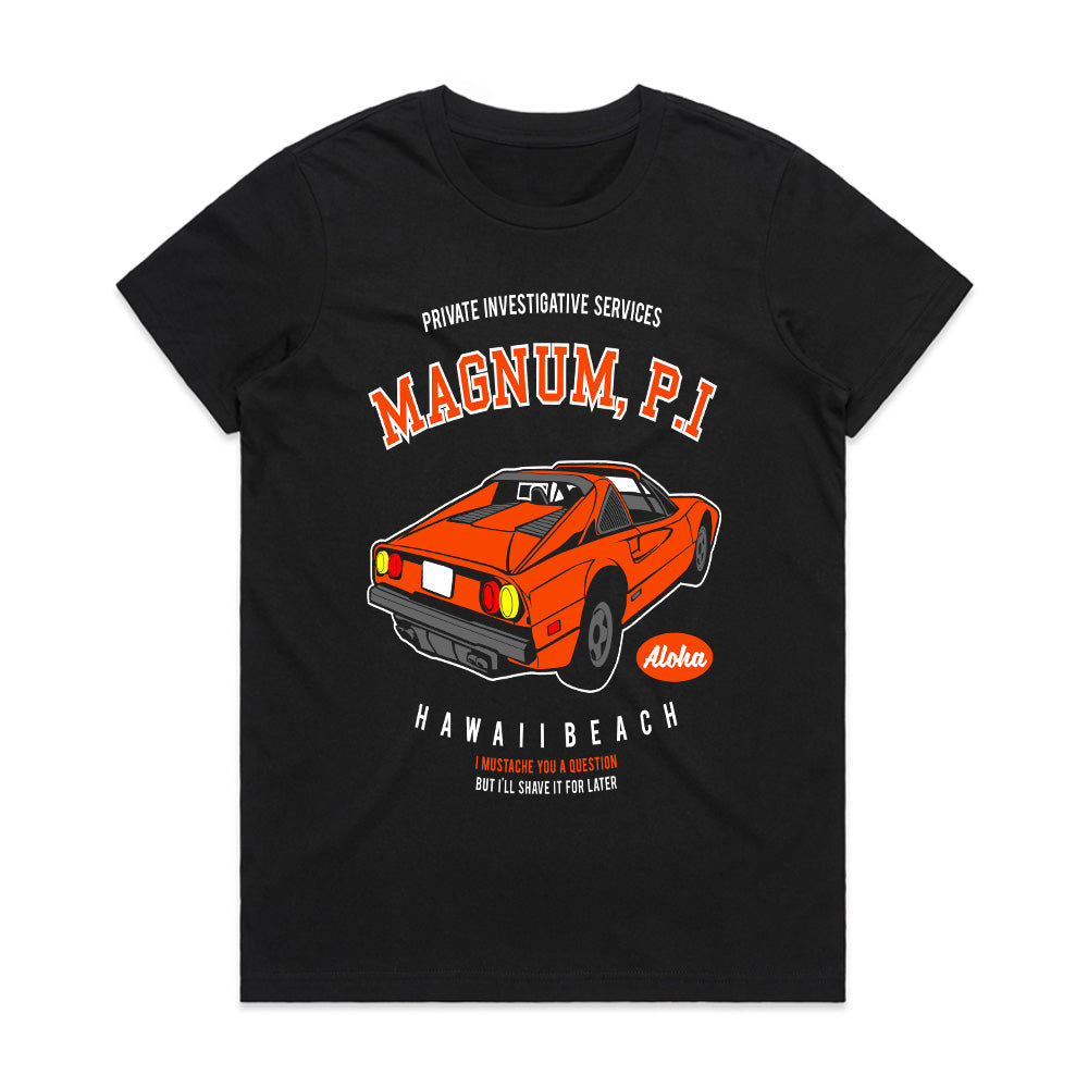 Magnum P.I. Retro Ferrari Hawaii Beach T-Shirt