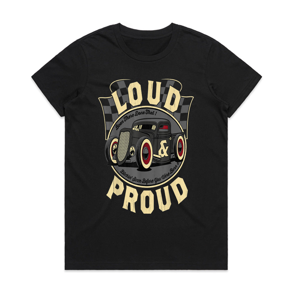 Loud & Proud – Vintage Hot Rod Racing Enthusiast T-Shirt