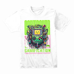 Cyberpunk "Gamification" T-Shirt – Futuristic Gaming Tech Design