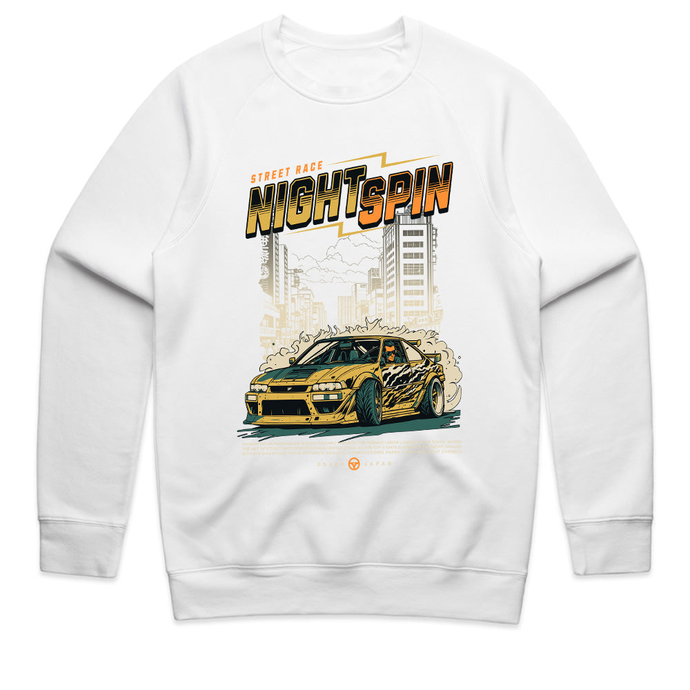 Night Spin Street Racing Graphic Tee – Osaka Drift Edition