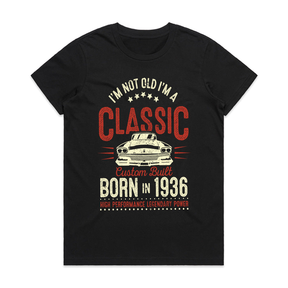 Born in 1936 – Classic Custom Built Vintage Car T-Shirt
