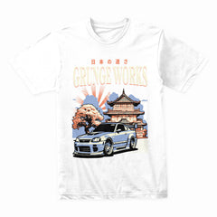JDM Aesthetic "Grunge Works" T-Shirt – Japanese Street Racing Culture