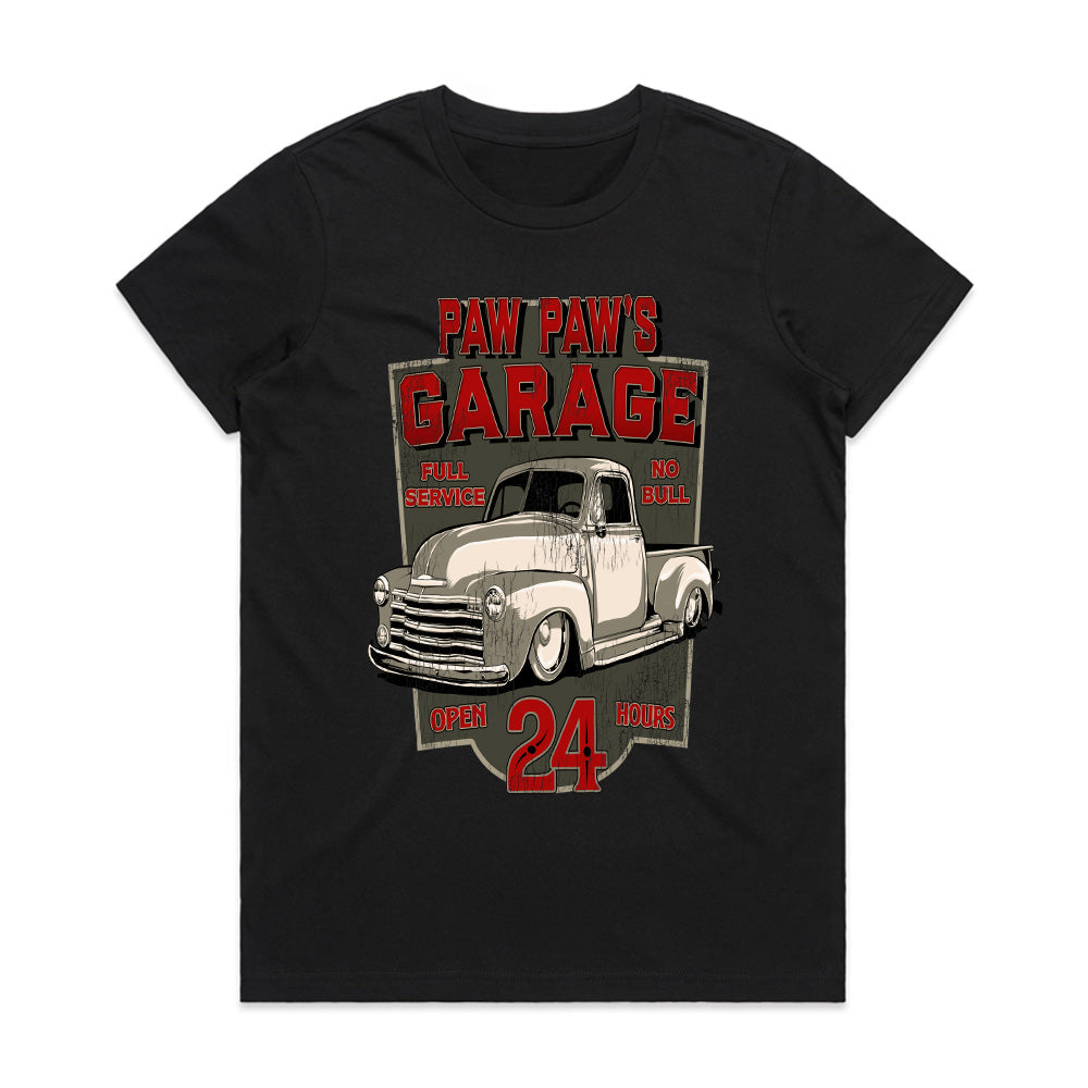 Paw Paw's Garage Vintage Hot Rod T-Shirt – Classic Truck Mechanic Tee