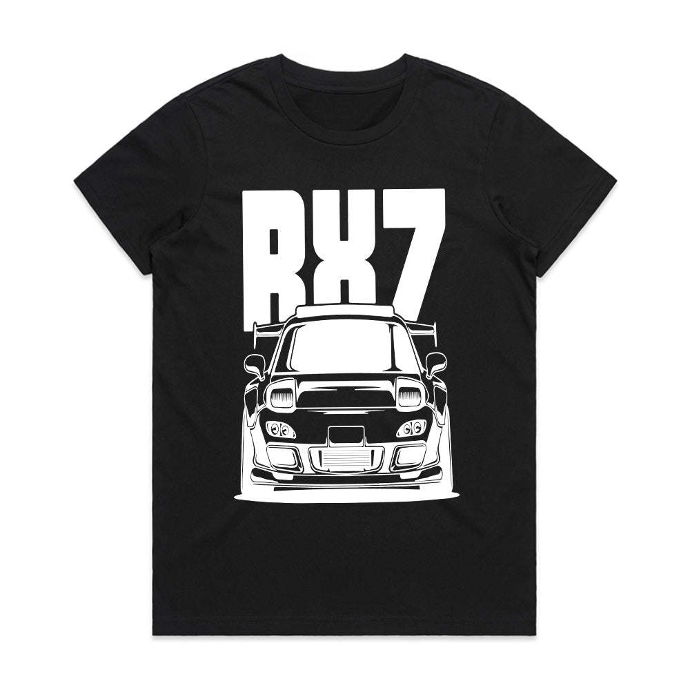 RX-7 JDM Car T-Shirt – Iconic Rotary Engine Sports Car Tee for Tuners & Car Enthusiasts