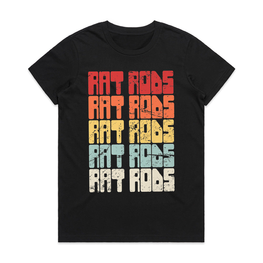 Retro Rat Rods T-Shirt – Vintage Distressed Hot Rod Enthusiast Tee