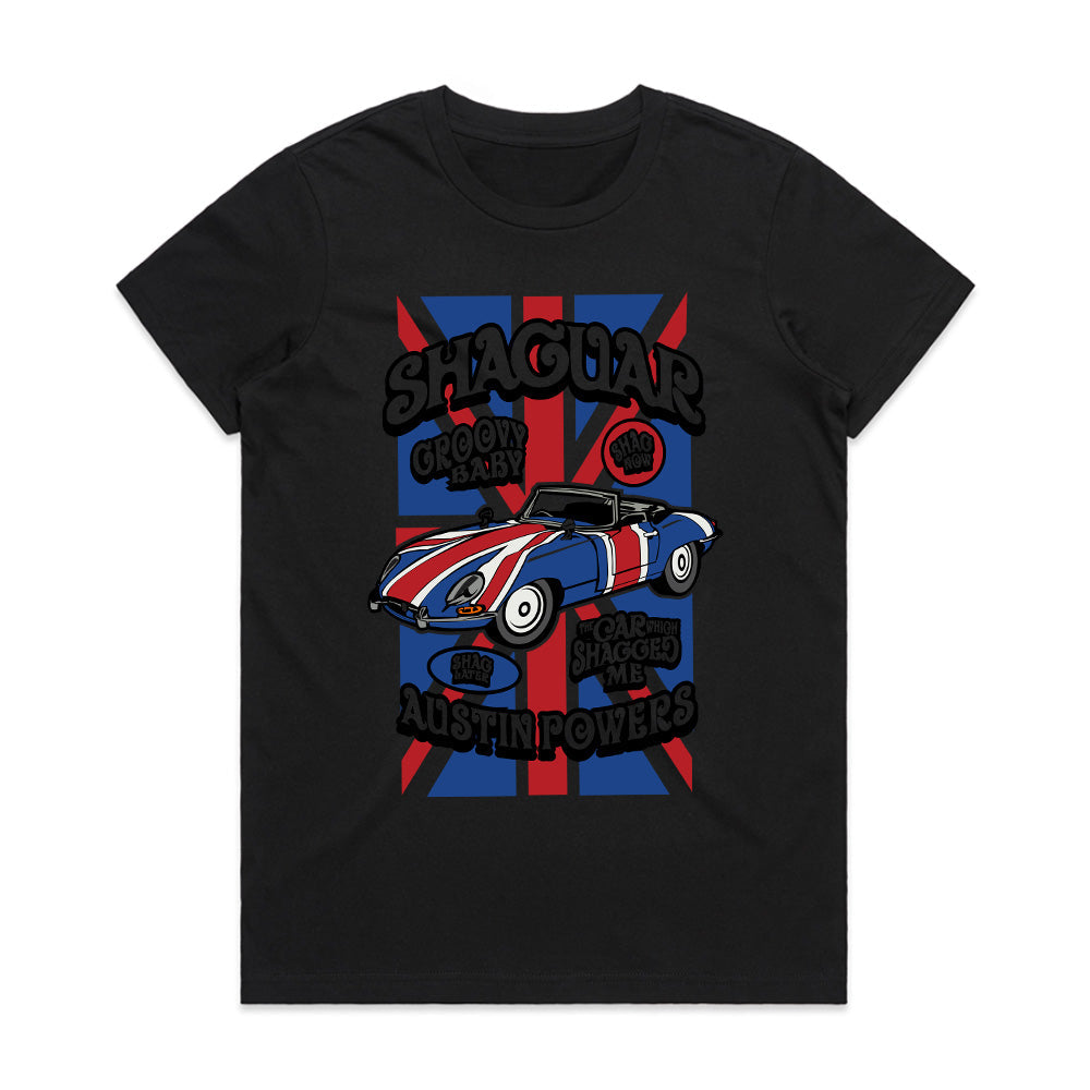 🇬🇧 Shaguar T-Shirt – Groovy British Sports Car Design