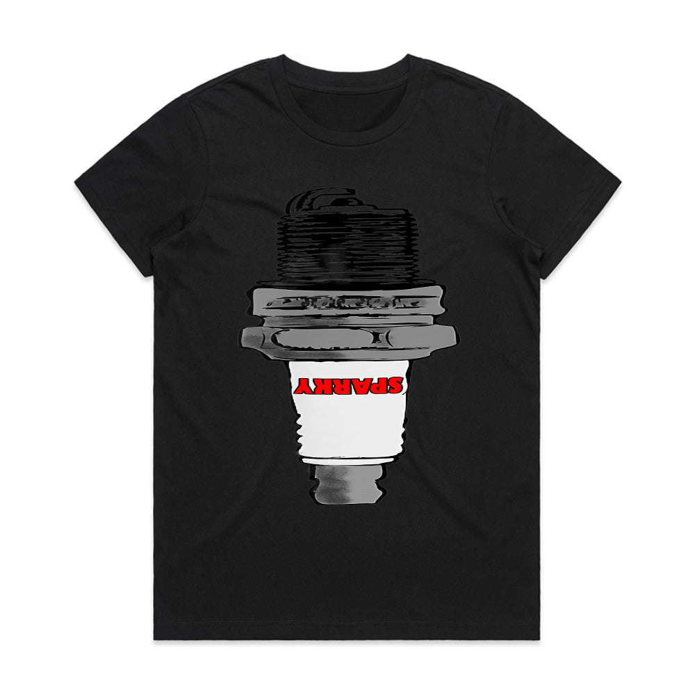 Sparky Spark Plug T-Shirt – Perfect for Car Lovers & Gearheads!