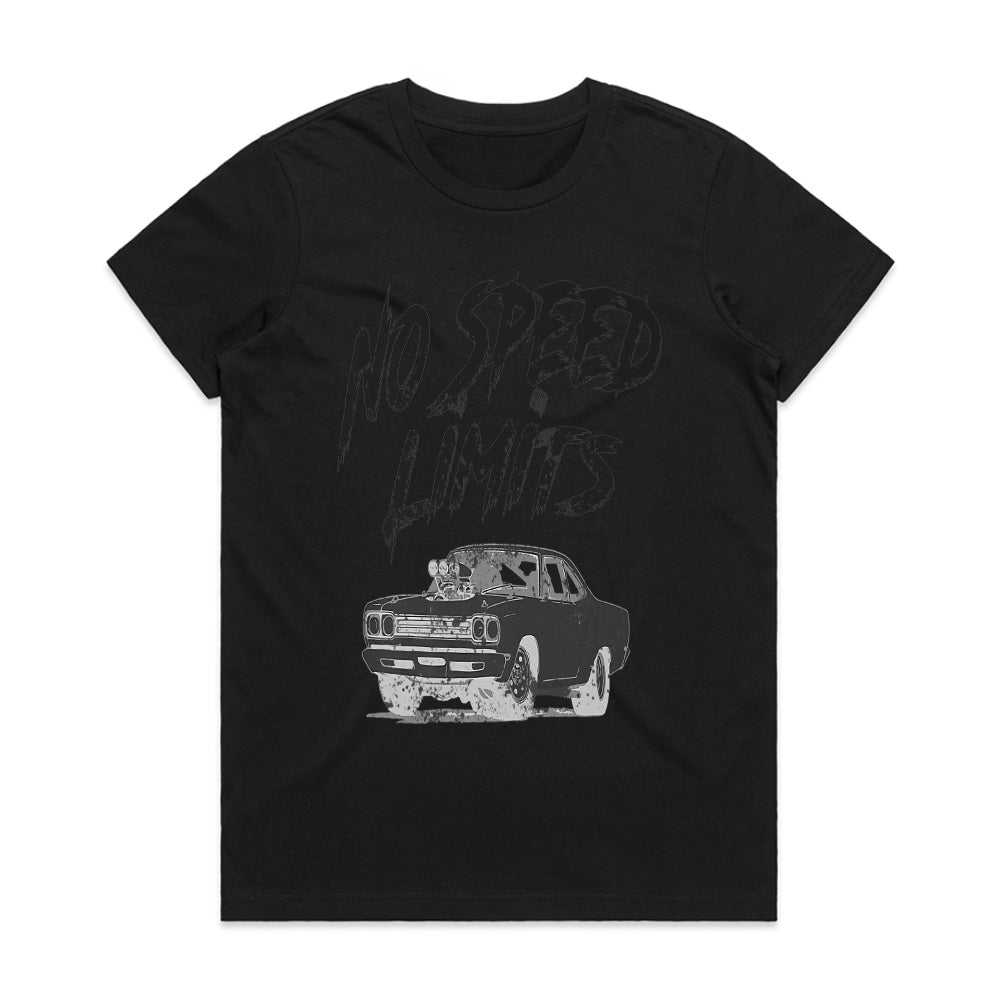 No Speed Limits Muscle Car T-Shirt – High-Octane Hot Rod Racing Tee