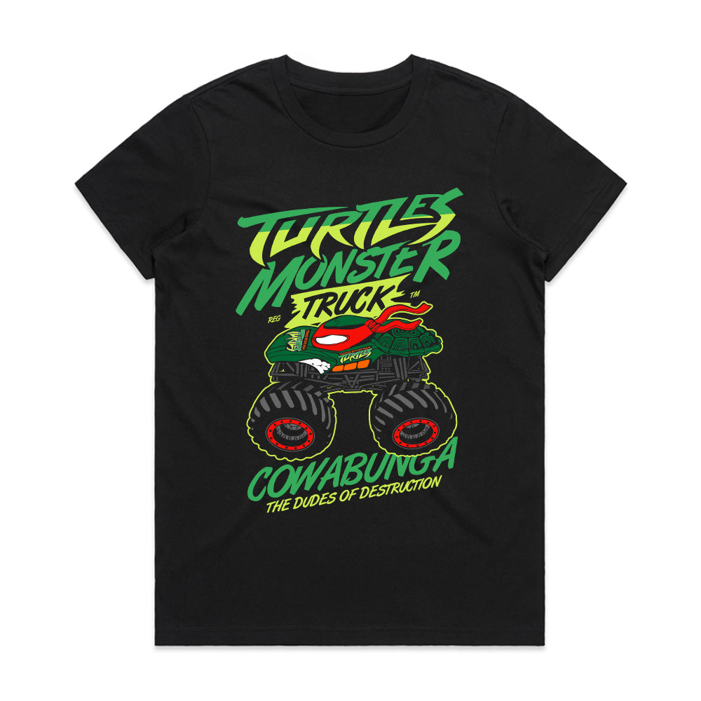 Turtle Monster Truck – Cowabunga Destruction Crew T-Shirt