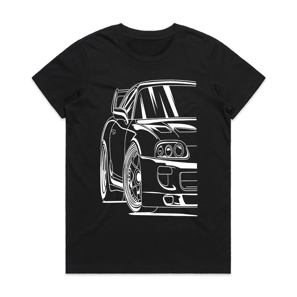 JDM Supra Line Art T-Shirt – Turbocharged Street Beast!