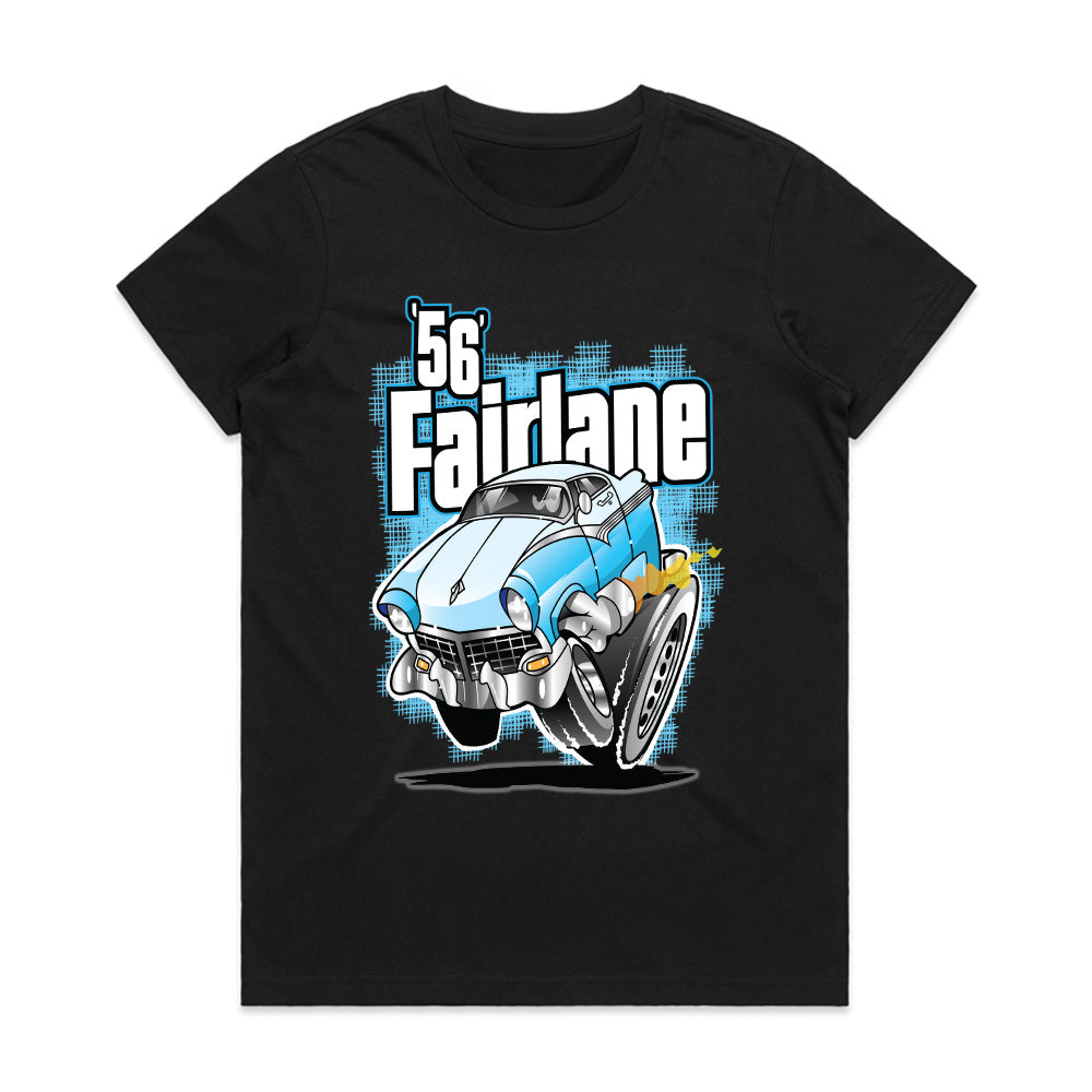 Classic '56 Fairlane Cartoon Hot Rod T-Shirt – Vintage Muscle Car Tee
