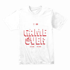 Retro "Game Over – Try Again?" T-Shirt – 3D Pixel Arcade Design
