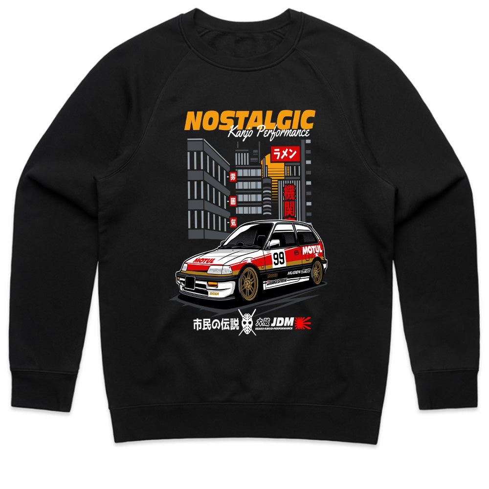 Retro JDM Honda Civic Hatchback Racing T-Shirt – Nostalgic Kanjo Performance Tee