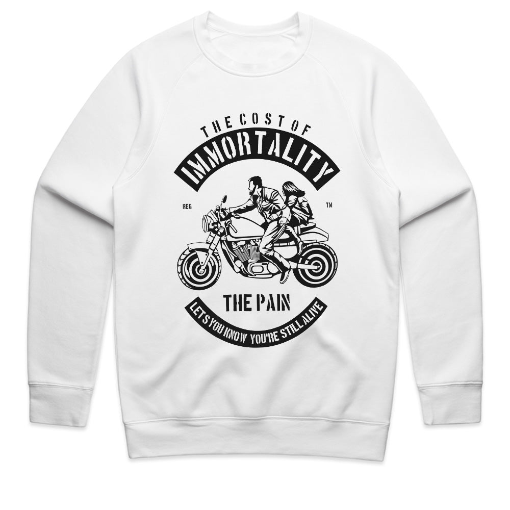 "The Cost of Immortality" Motorcycle T-Shirt – Biker Lifestyle & Freedom Design