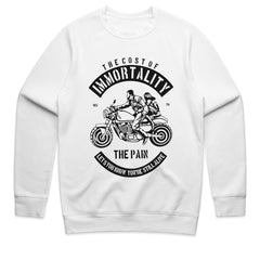 "The Cost of Immortality" Motorcycle T-Shirt – Biker Lifestyle & Freedom Design