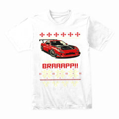 The Thing Goes BRAAAP!! – RX-7 Rotary Ugly Christmas Sweater T-Shirt