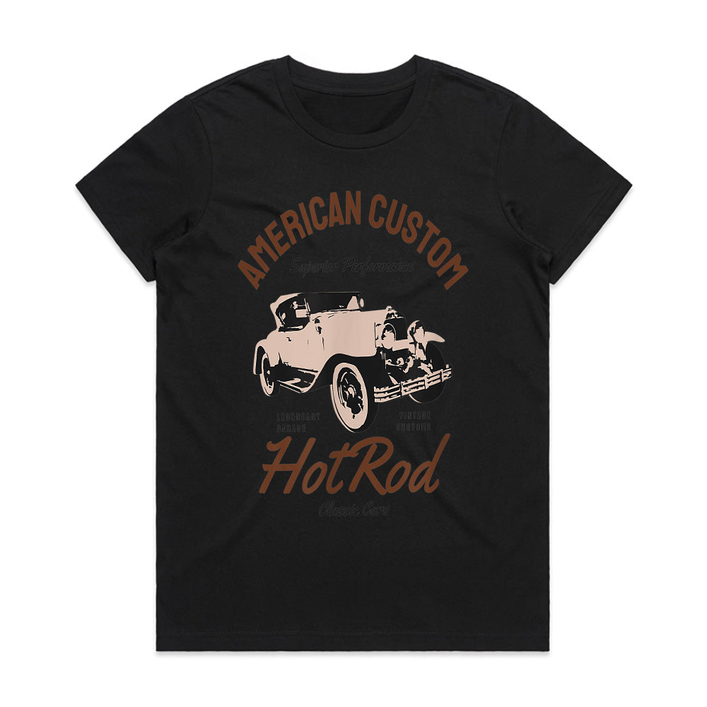 American Custom Hot Rod – Vintage Classic Car Enthusiast Tee