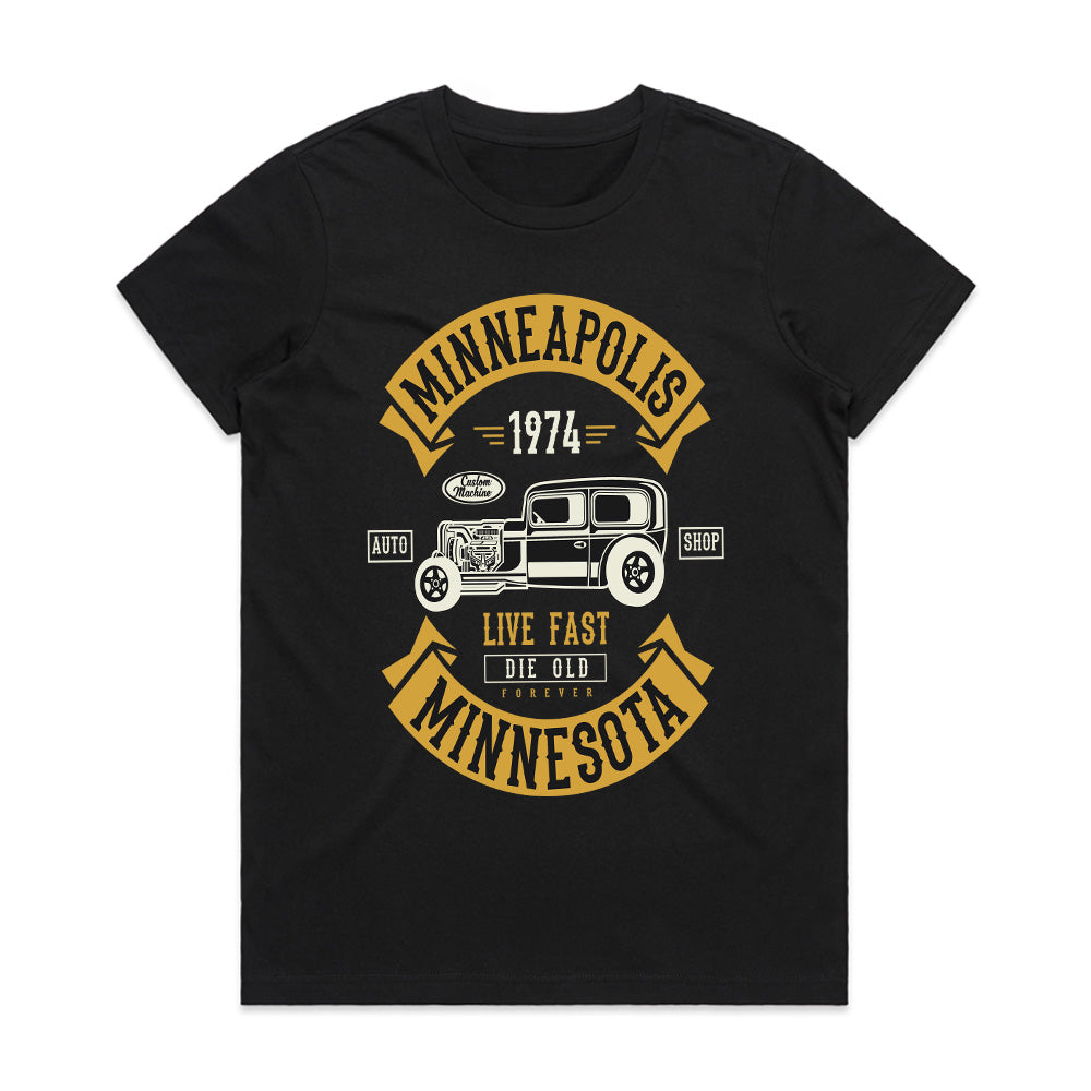 Vintage Minneapolis Hot Rod T-Shirt – Classic Muscle Car Lovers Tee