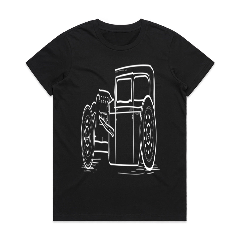 Vintage Hot Rod Rat Rod Street Fink Steampunk Car T-Shirt – Classic Automotive Art
