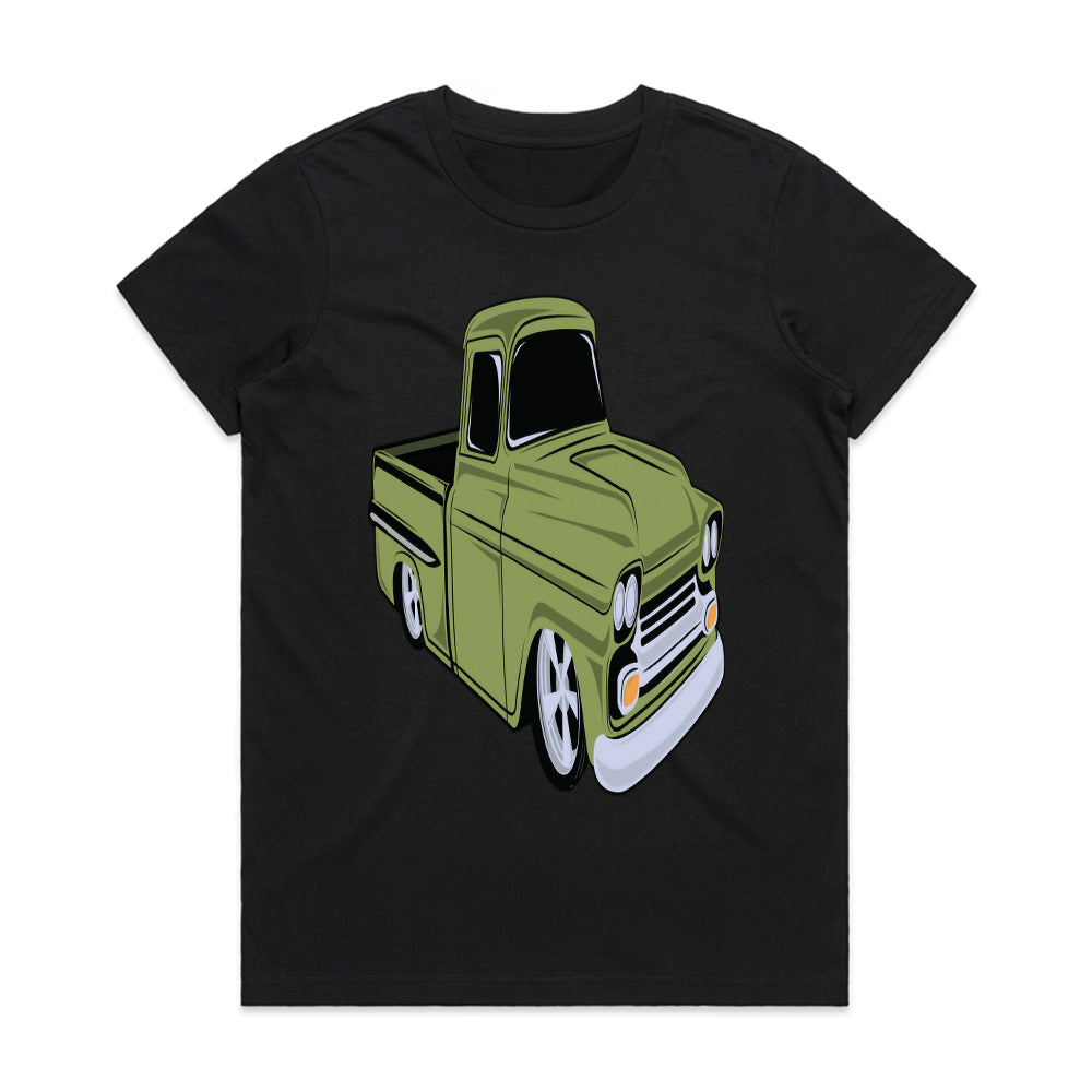 Vintage Lowrider Hot Rod Truck T-Shirt – Classic Custom Pickup Tee for Car Enthusiasts